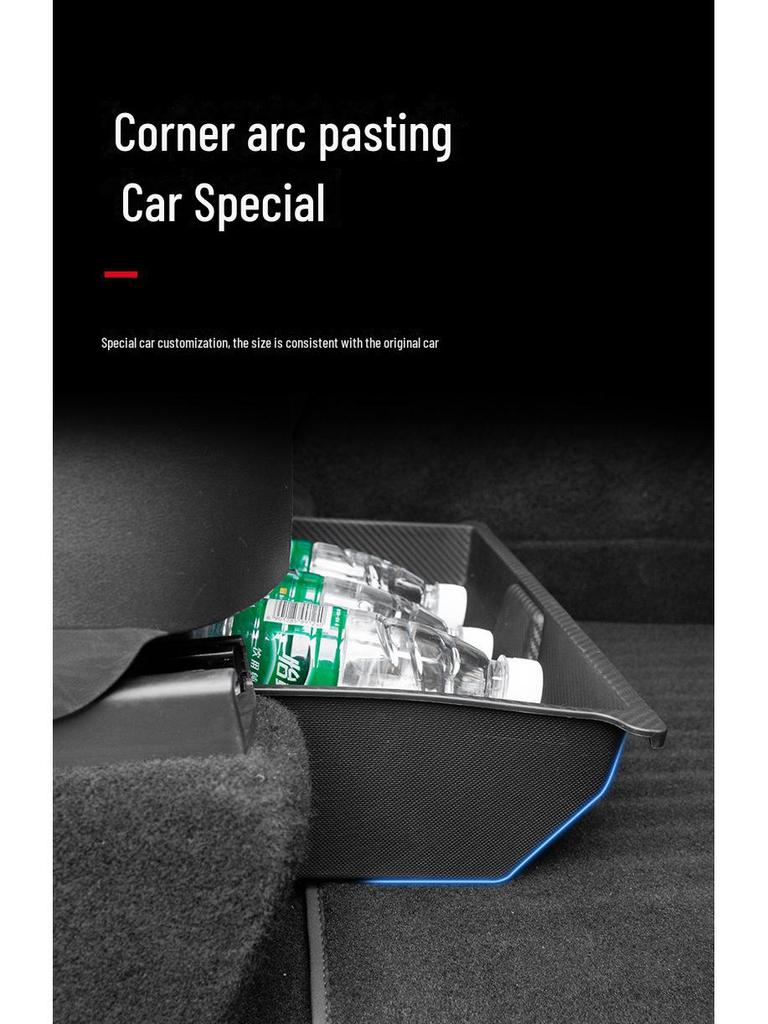 Versteckte Schubladen-Aufbewahrungsbox unter dem Sitz des Tesla Model Y