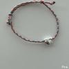 Murmur [925silver]Color Rope Heart Bracelet