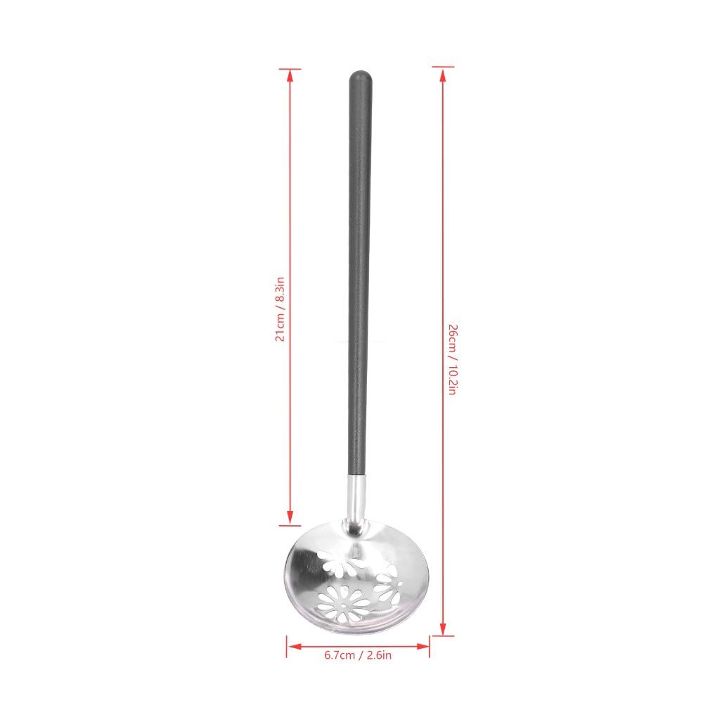 Durable Tool Rustless Strainer Hollow Mesh Japanese Style Hot Pot Spoon Slim Handle Mini Size Ramen Scoop Household Kitchen