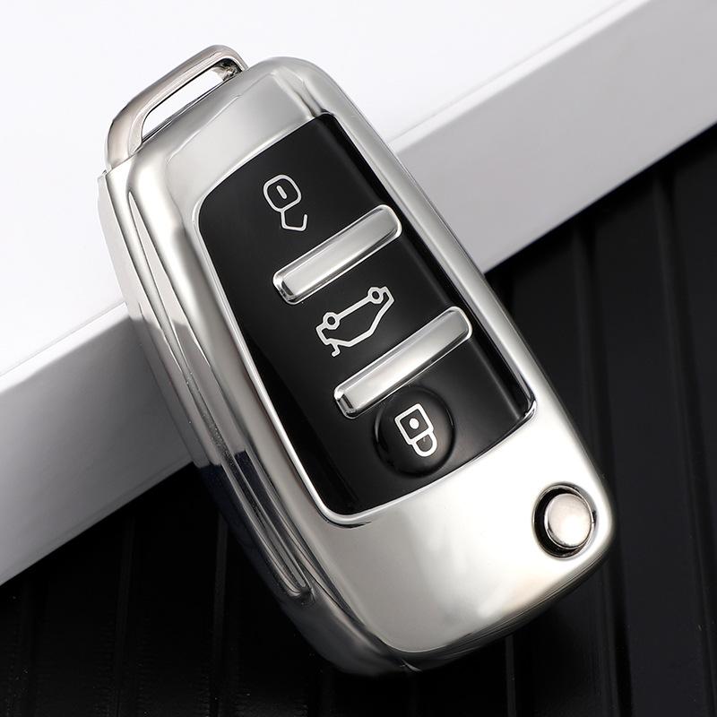 New Fashionable Car Remote Key Case Cover Protective Shell For  C6 R8 A1 A3 Q3 A4 A5 Q5 A6 S6 A7 B6 B7 B8 8P 8V 8L TT RS Sline