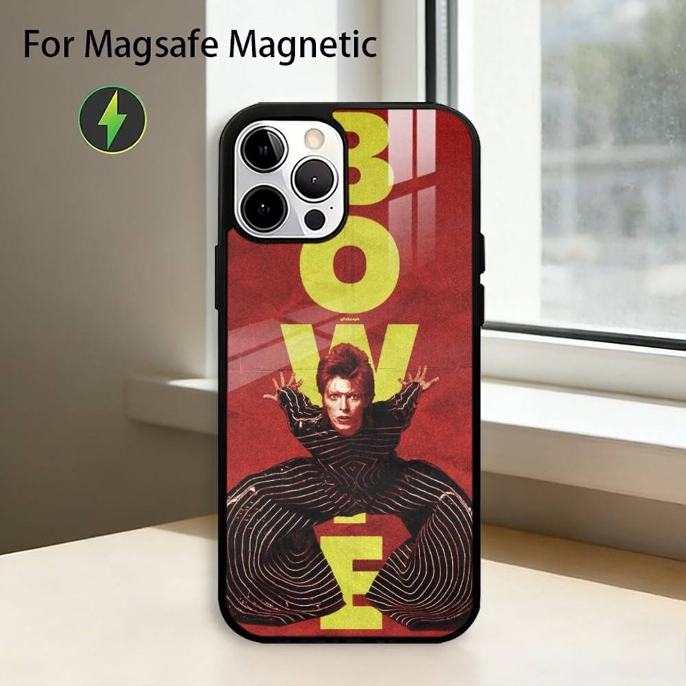 

Singer D-David Bowie Phone Case For iPhone17,16,15,14,13,12,11 Plus,Pro Magnetic with Magsafe Wireless Charging iPhone15PROMAX