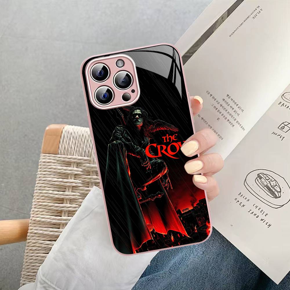 T-The C-Crow Classic Movie Tempered Glass For Iphone 14 13 12 11 Pro Mini XS MAX 14Plus X XS XR Cover