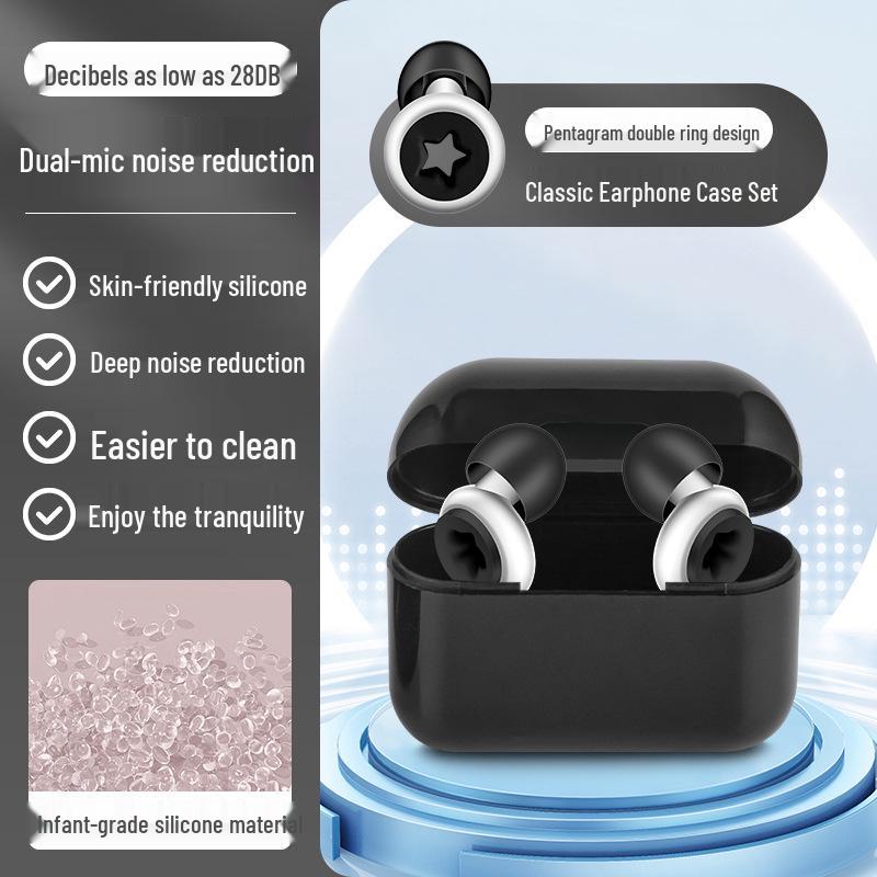 Silicone Soundproof Earplugs: Waterproof, Noise-Reducing for Dormitories, Work, Snoring, and Workshops