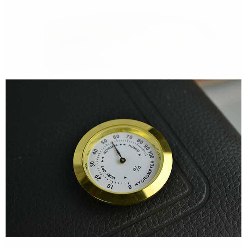 1 Stück Auto Eingebettetes Mini Thermometer, Hygrometer, Hygrometer, Musikinstrumentenkoffer, Feuchtigkeitsbeständiges Zeiger-Thermohygrometer