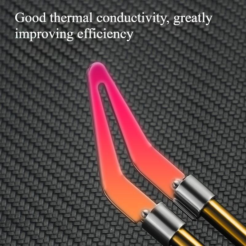 4/6 Stück Glatter Kopf 45-Grad-Bogen Glättkopf Für Kunststoffschweißwerkzeug Löten Reparaturkolben Glatter Kopf