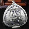Antique Inspired Metal Jewelry Case With Egyptian Floral Designs Secure Storage for Earrings Rings Necklaces