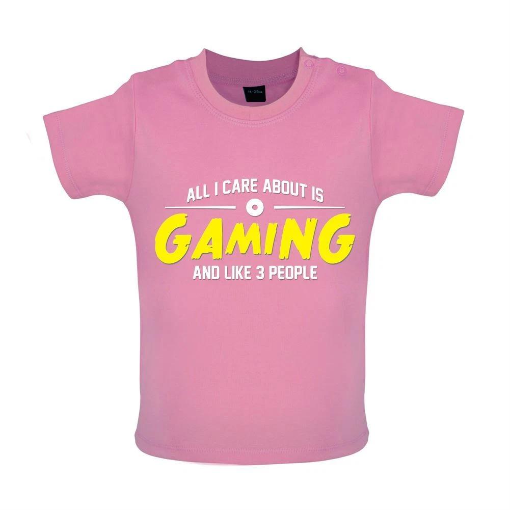 All I Care About Is Gaming - Baby Kids Boys Girls Unisex T-Shirt / Babygrow - Gamer Game Nerd Geek Gift 150