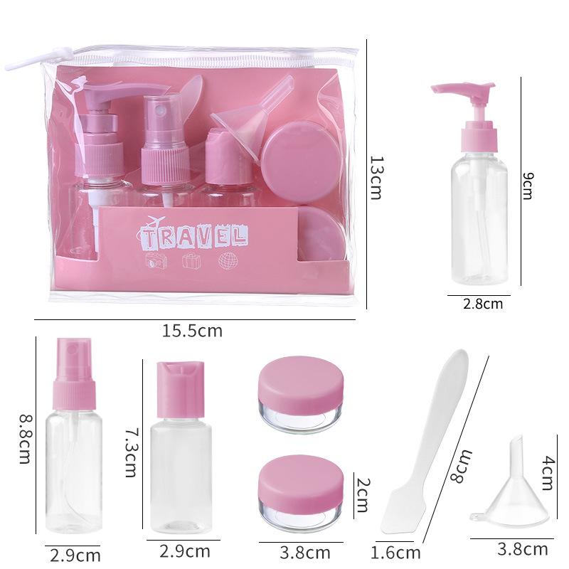 Women's Portable Travel Cosmetics Refill Set: Airplane-Friendly Lotion & Cream Sprays
