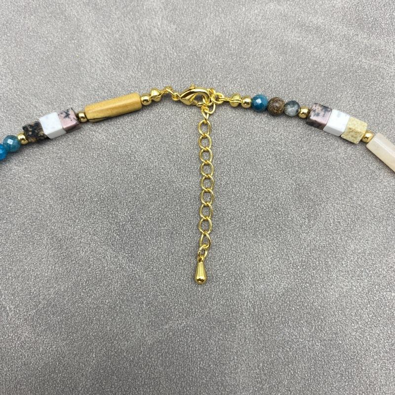 Meier Vintage-inspired, niche, and subtly luxurious natural stone beaded necklace - elegant and stylish choker