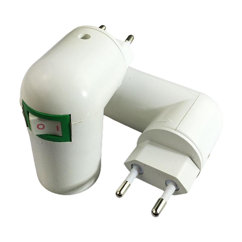 Adjustable E27 Lamp Bulb Bases Socket Holder 360 Degrees Bulb Adapter Plug