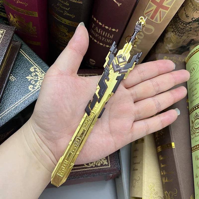 21cm Genshin Impact Game Replica The Unforged Sword 1:6 Metal WeaponsModel Action Figure Accessory Collectible Ornaments Toy Boy