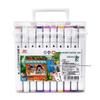 True Color Double-Ended Oil-Based Markers: Quick-Drying Anime Art Set with Hard Tips for Students