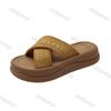 Women's Casual Sandals 2025 Summer Non Slip Breathable Platform Slippers Height Increase Outdoor Flat Comfortable Beach Shoes