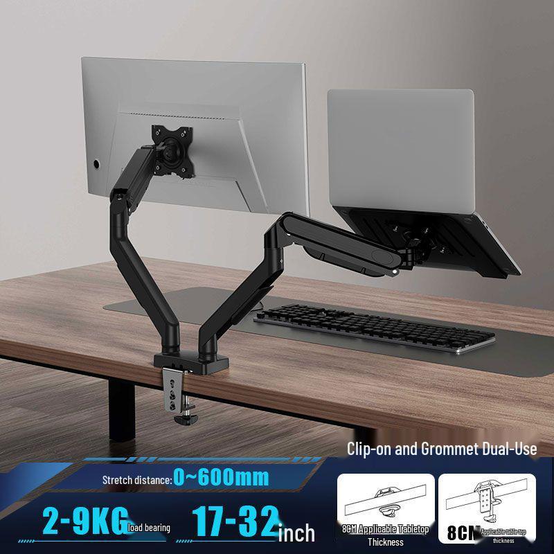Dual Screen Cantilever Laptop & Monitor Stand