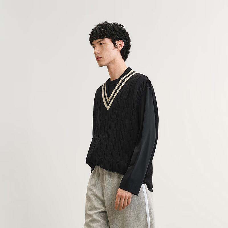 CROQUIS Men's 2025 Spring V-Neck Sweater Vest