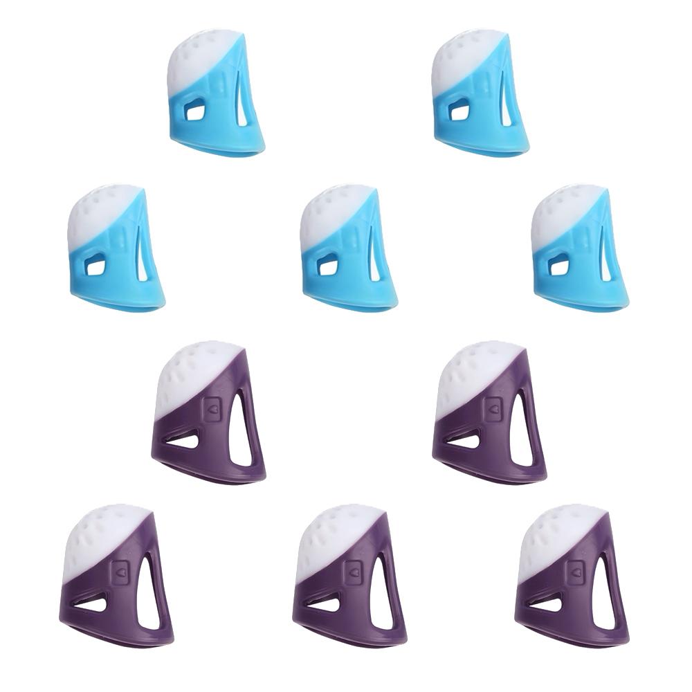 10Pcs Silicone Anti-Slip Finger Protector Thimble DIY