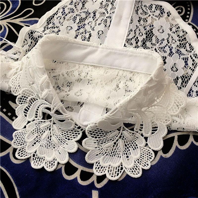 

Женский фальшивый воротник съемный кружевной воротник белая блузка топы фальшивый воротник женщина съемный Peto Mujer Chemisier Faux Cols галстук