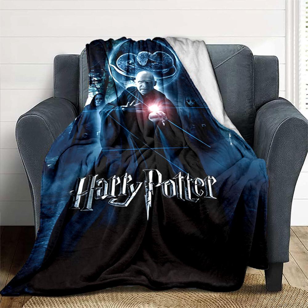 1pc Harry Potter Voldemort Flannel Blanket - Soft Warm Throw for Home, Office, TravelL1325