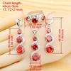 Luxe AAA Zircon Set Jewelry Earrings Rings Bracelet Necklace Mothers Day Gift