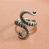 New Retro Octopus Punk Ring Trendy Octopus Open Ring