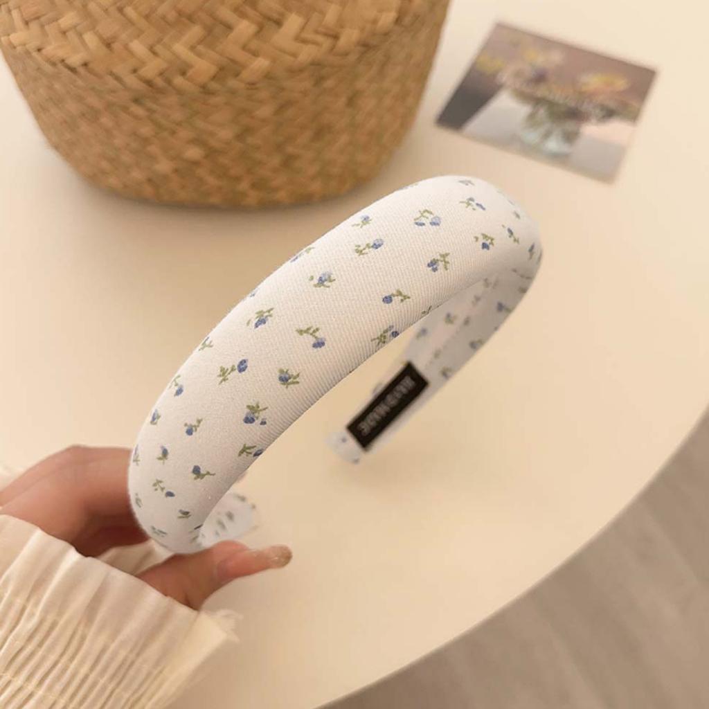 Floral Print Hairband for Women Elegant Fresh Color Hair Accessories Soft Comfortable Spring Headbands Fashionable Hairband