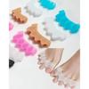 1pair Silicone Toe Separators Corrector reusable Foot and Bunion Pain Pain to Improve Functional Mobility