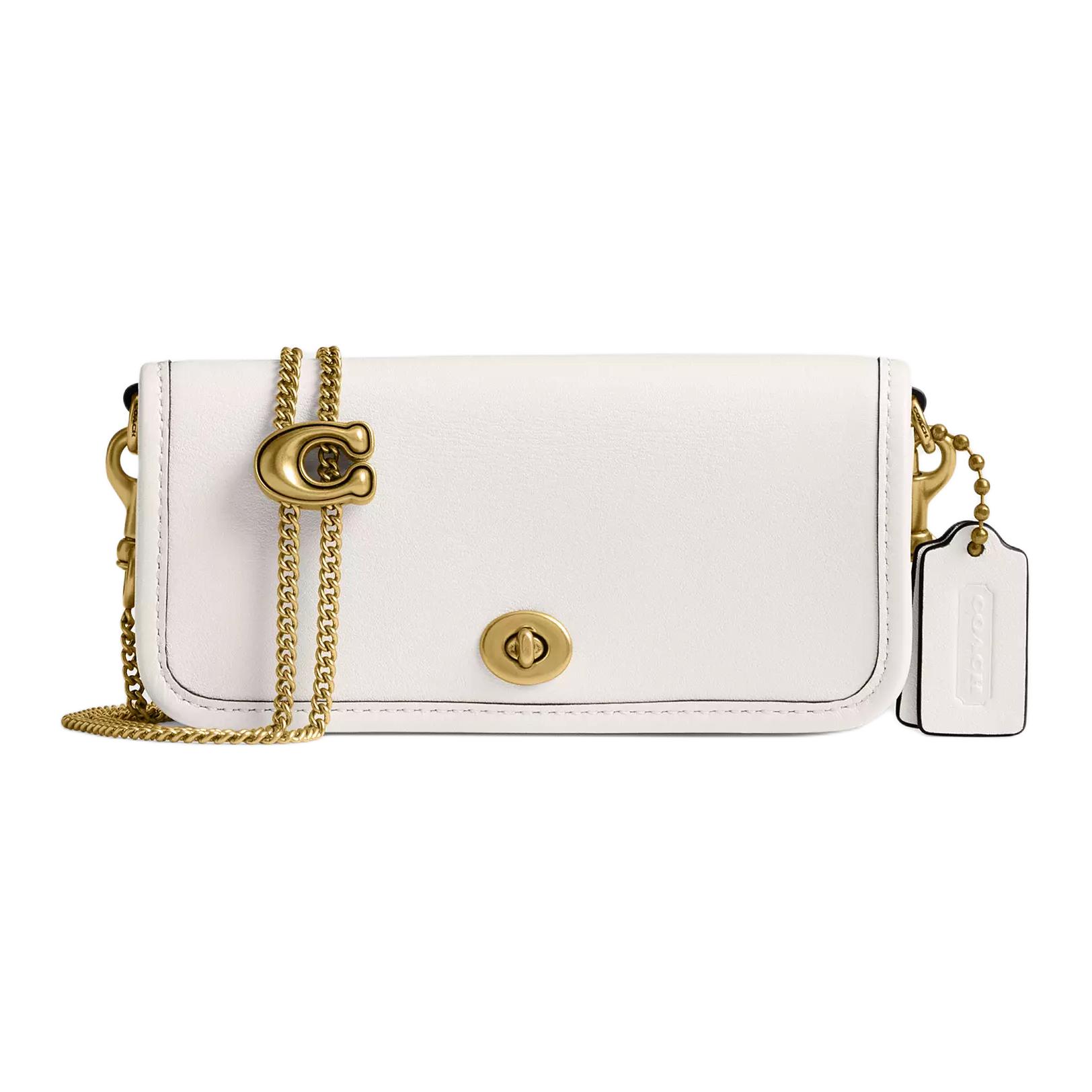 

Coach Dinky 14 Chain Mini Shoulder Bag Women shoulder bag Brass Chalk CZ108-B4HA Basic Set (Bag+Dust Bag)