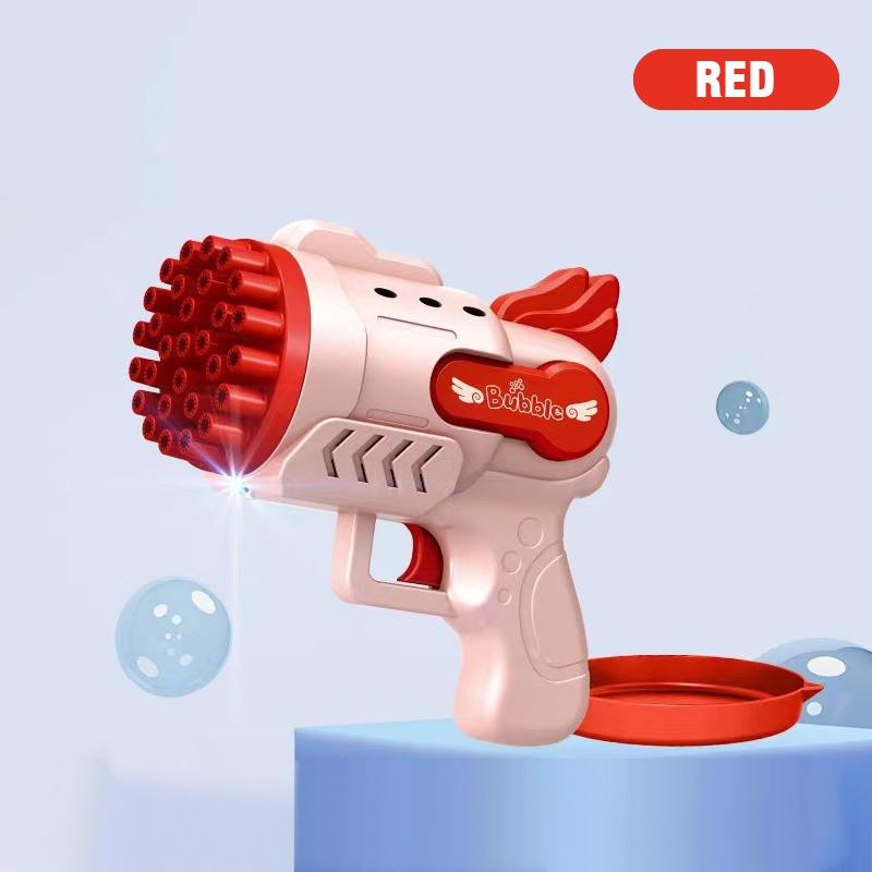 29 Holes Bubble Gun Bubble Toys Children Gifts Soap Blowers Electric Bubbles Machine Outdoor Pomperos Toys for Kids Girls