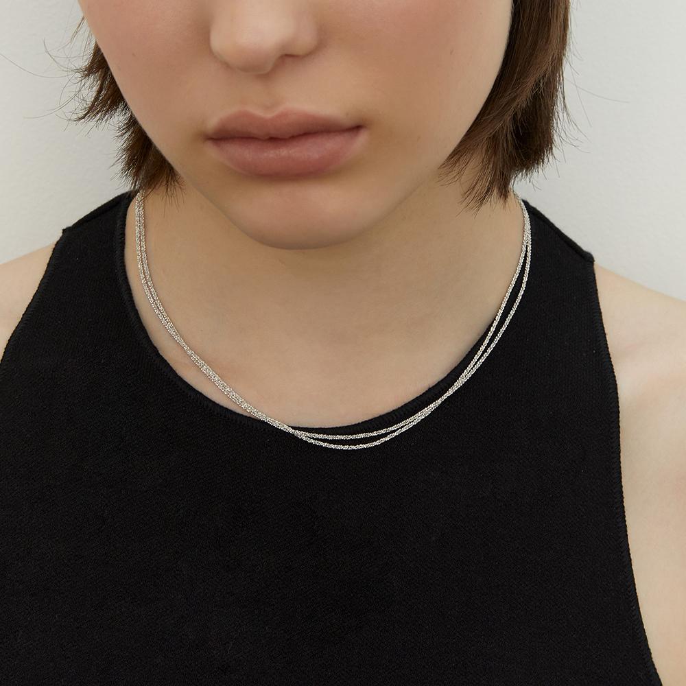 Lunne Silver 925 Glitter Chain Necklace #Lsn55