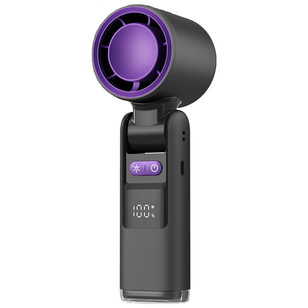 

4000 мАч USB перезаряжаемый вентилятор портативный ледяной вентилятор охлаждение турбо цифровой дисплей электрический вентилятор офисный настольный уличный Gray