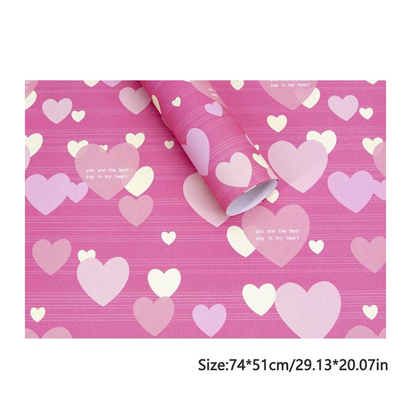 5pcs Birthday Christmas Gift Wrapping Paper Florist Bouquet Wrapping Paper