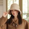 Herbst- und Winterhut Damenmode Plüsch-Bucket-Hat Warmer Plüsch-Basin-Hut Winddichter Reisehut Winddichter, dicker, warmer Hut zum Skifahren, Laufen, Radfahren