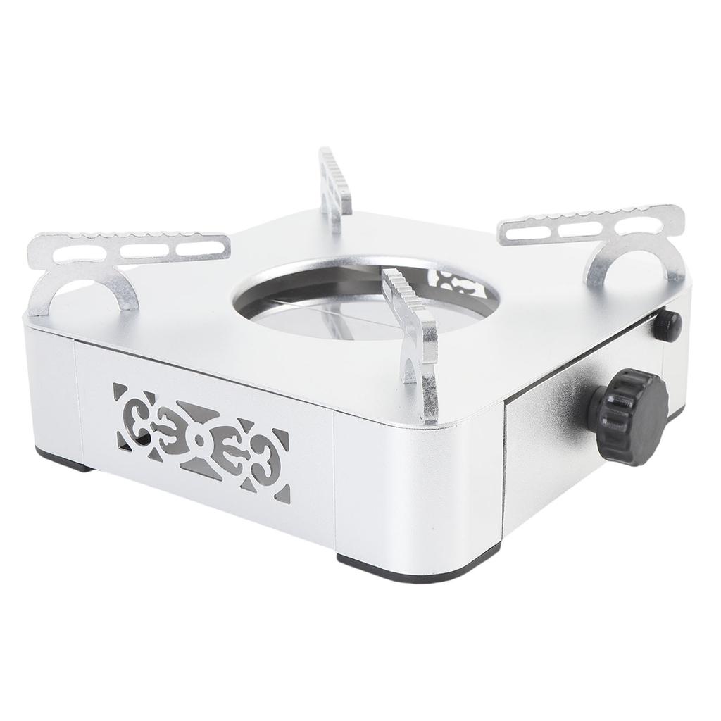 Alcohol Stove Aluminum Alloy Portable Even Heating Backpacking Stove for Hiking Camping BBQ Picnic Outdoor Cooking