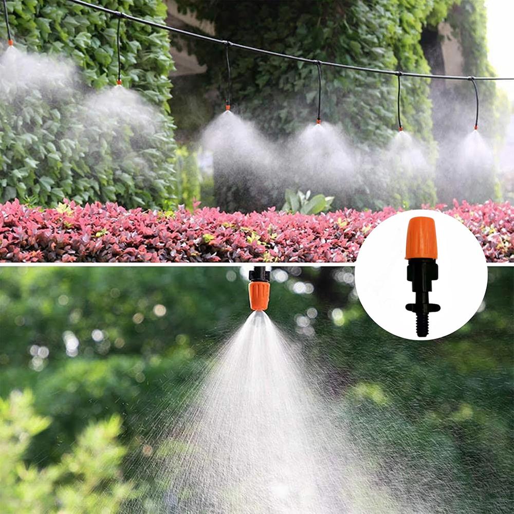 10pcs Atomizing Nozzle Drippers, Adjustable Garden Irrigation Nozzle, Micro Auto  Irrigation System Garden/Roof Cooling Nozzle