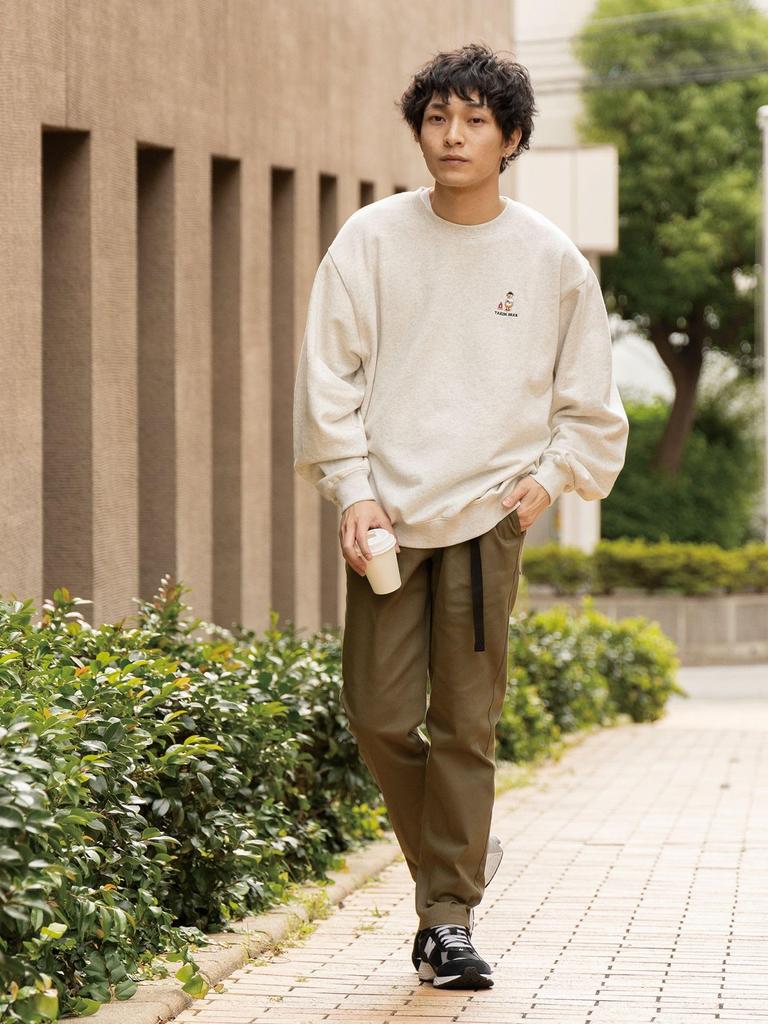 Beams Heart Takibi Bear Big Sweatshirt, Men's TOP_WHITE, Size S