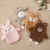 350ML Cute Hot Water Bottle with Cute Plush Cover Lovely Cartoon Hot Water Bag Explosion-proof Portable Hand Warmer Gift