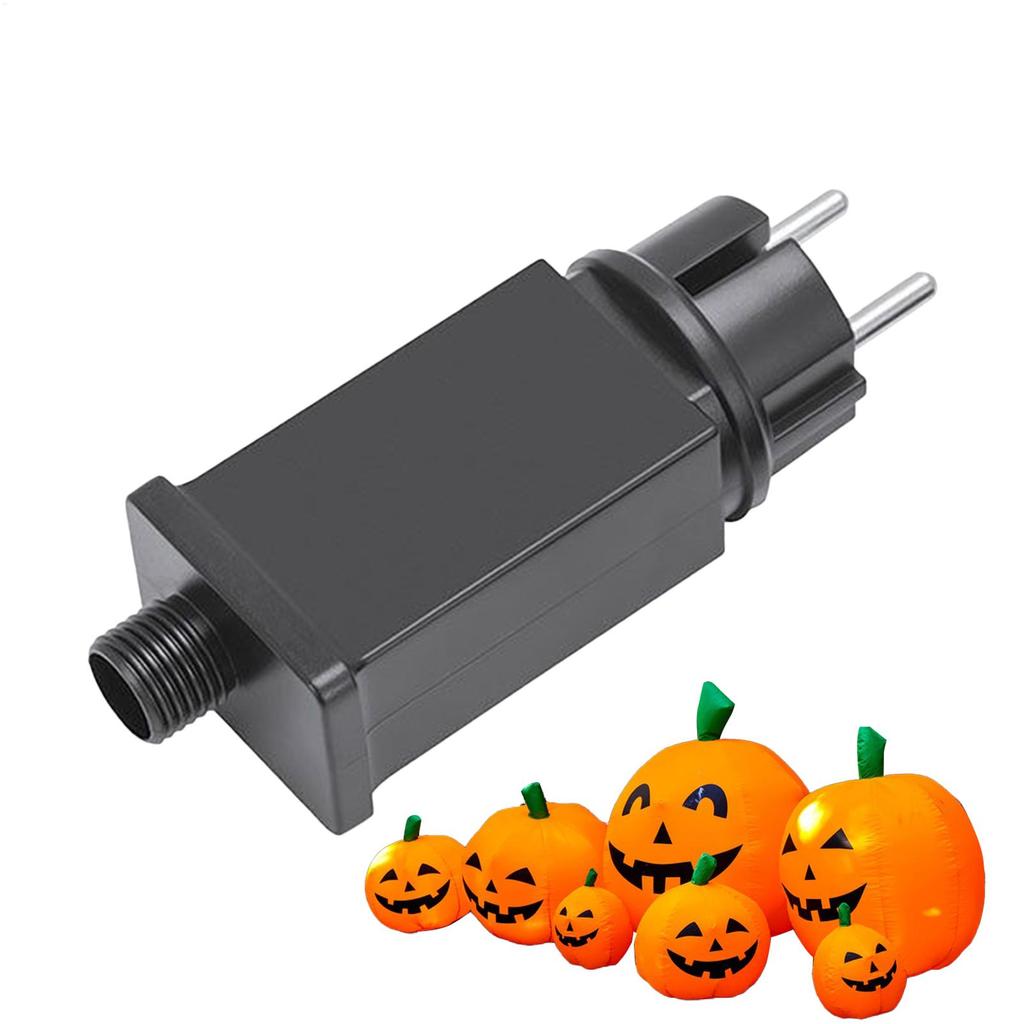 EU Plug LED Light Power Supply Adapter  IP44 Waterproof Fairy Lights Power Adapter Transformer For Outdoor Yard Inflatables