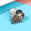 Stylish Japanese anime, cute Inuyasha and Nipporo Govi metal brooch jewelry