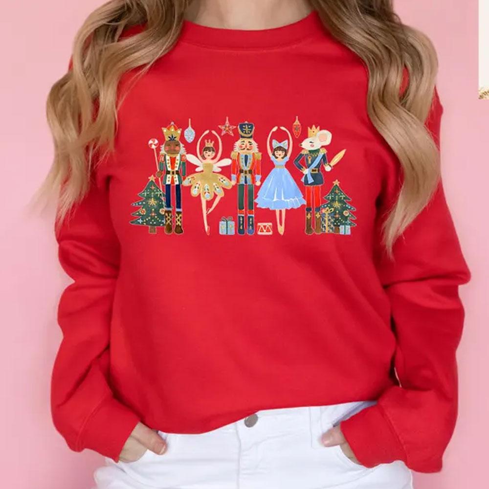 

Рождественский Щелкунчик Y2k Одежда Рождественский Свитшот Балет Щелкунчик Новинка Толстовки и Свитшоты Свитер для Вечеринки Женские Топы 2XL