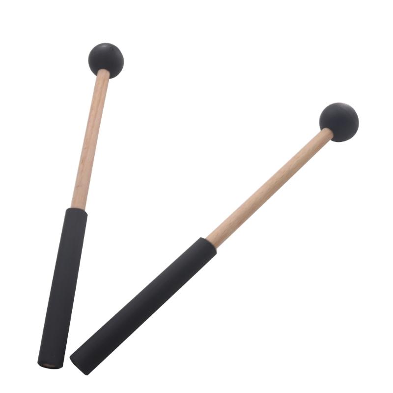 2pcs Lightweight Wood Handle Drum Mallet Stick Ethereal Drumsticks Round Head Drum Sticks Hammer Small Musical Drumstick