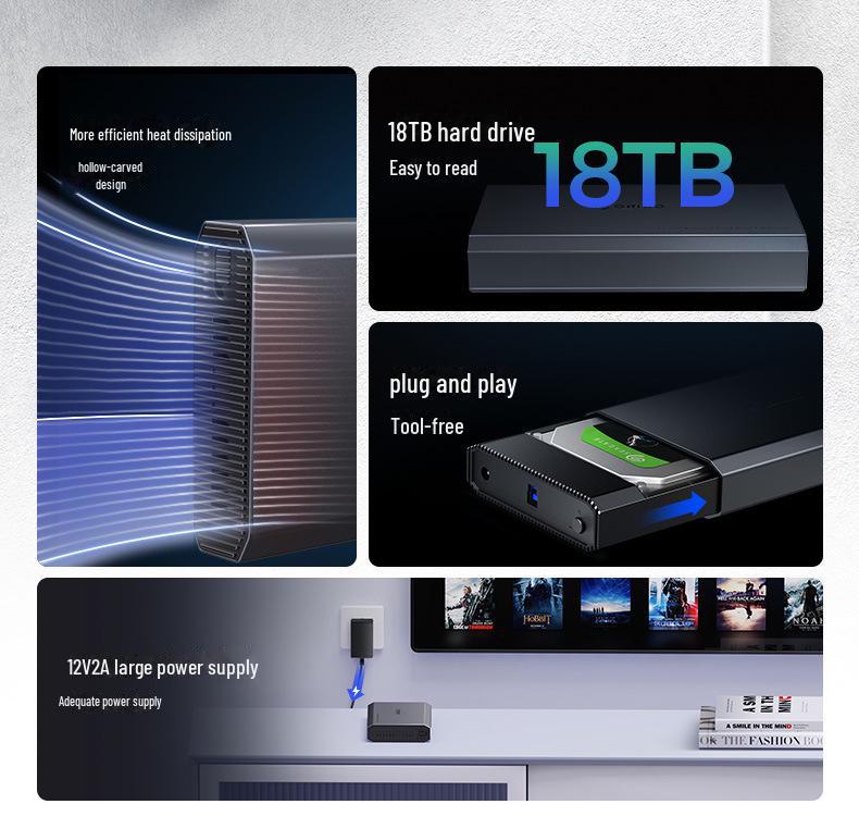 Carcasă Mobilă pentru Hard Disk ORICO, 3.5/2.5 Inch, USB 3.0, Cititor SSD/HDD