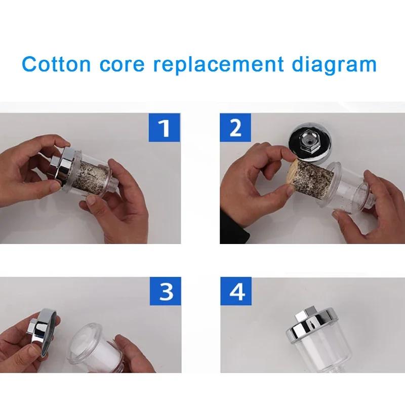 Shower Filter - Suitable for Household Bathing In the Bathroom - Water Purifier - 5-micron PP Cotton Filter Element