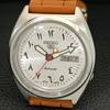 JAPAN VINTAGE SEIKO 5 AUTOMATIC 7009A MENS ARABIC SILVER DIAL WATCH a702446-5 R124-a702446