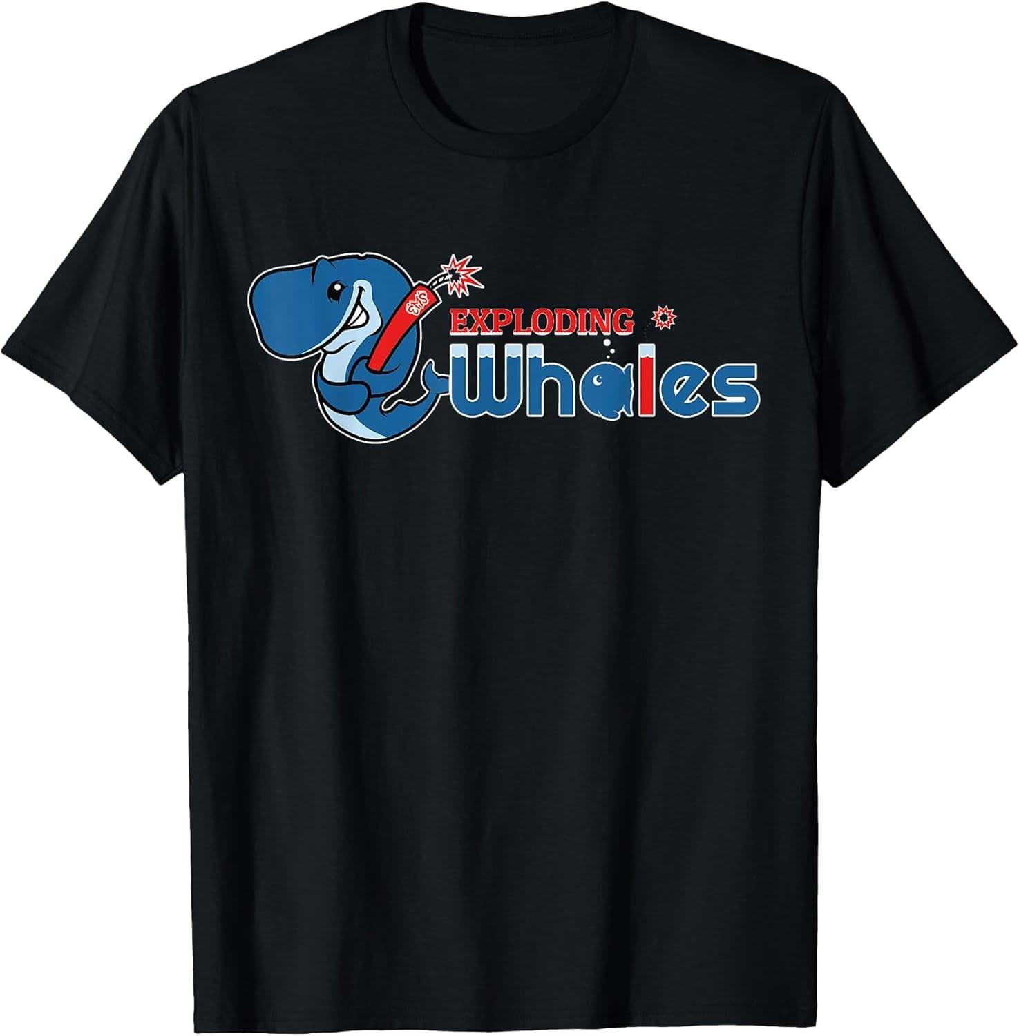 Exploding Whales: It s a Real Thing! - Funny Whale Joke Cotton Tee S разноцветный