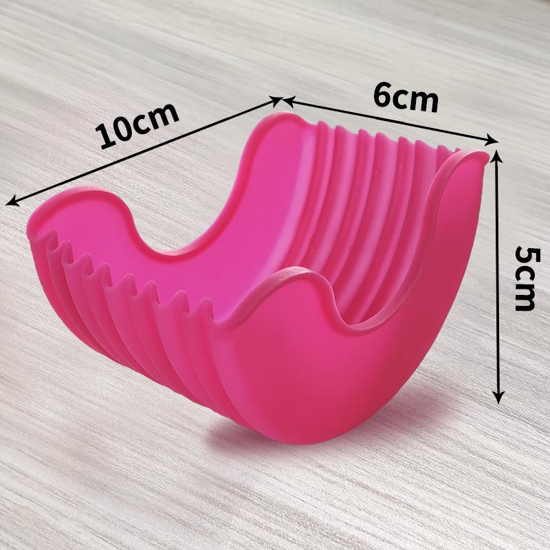 1pcs Scalable Silicone Burger Rack, Leak Proof Burger Fixing Box, Washable Sandwich Holder, Anti Sauce Artifact