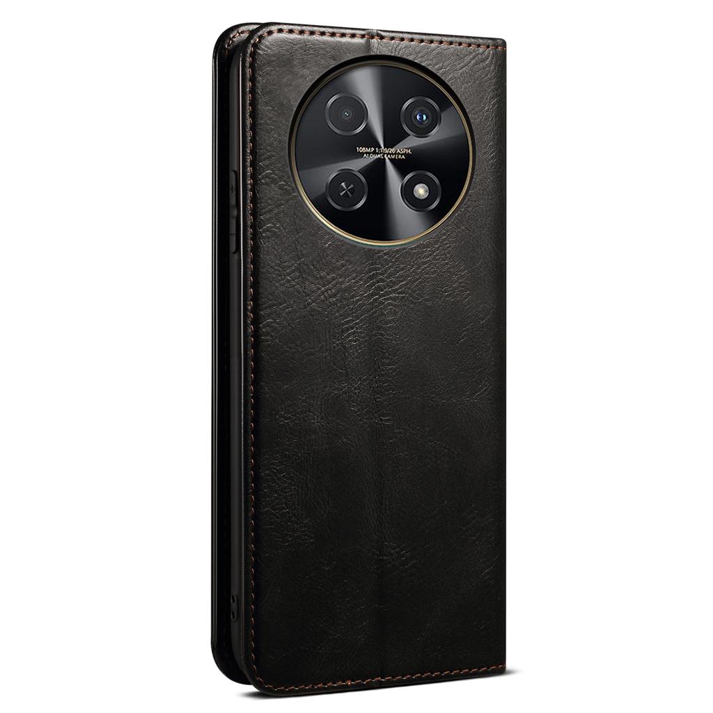 For Huawei nova 12i 4G/Enjoy 70 Pro Case Leather Wallet Crazy Horse Texture Phone Cover