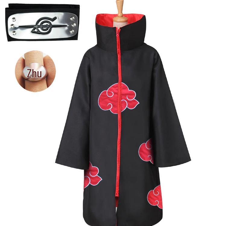 Naruto Akatsuki Cloak Cosplay Costume: Uchiha Itachi, Deidara, Sasori, Obito, Tobi, Fourth Hokage Edition