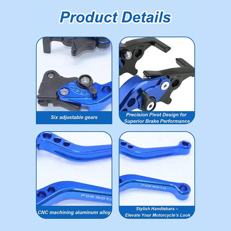 2Pcs 6-Speed CNC Brake Clutch Levers, Aluminum Alloy /motorcycle/Tank 200/Vitacci/Yamaha Nmax Front/Rear Disc Brake