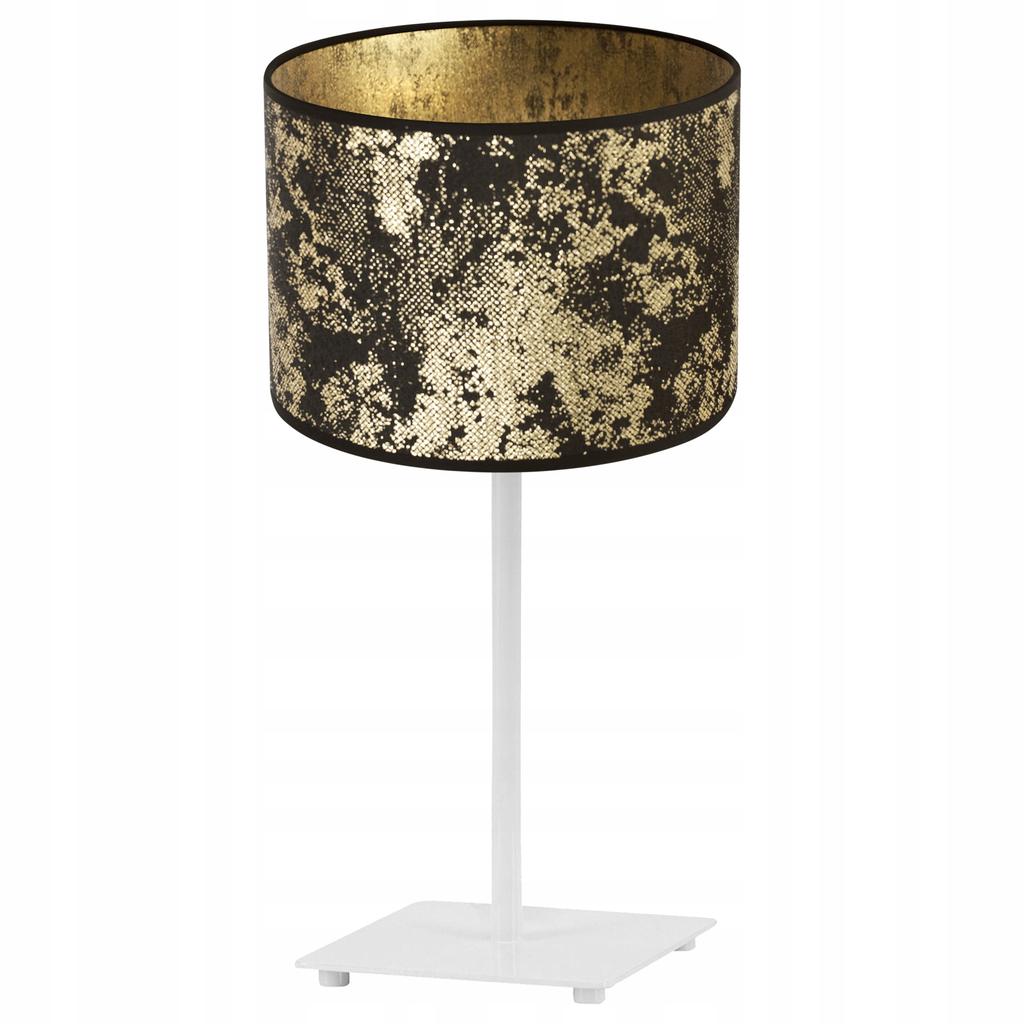 GIA TABLE LAMP, GOLD PATTERN LAMPSHADE