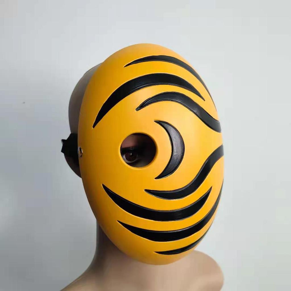 Naruto mask, Halloween party mask, Naruto anime, Uchiha Obito, resin latex mask